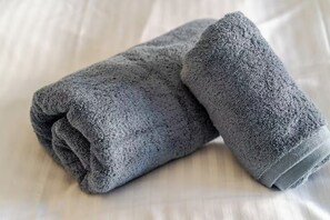 Sèche-cheveux, serviettes fournies