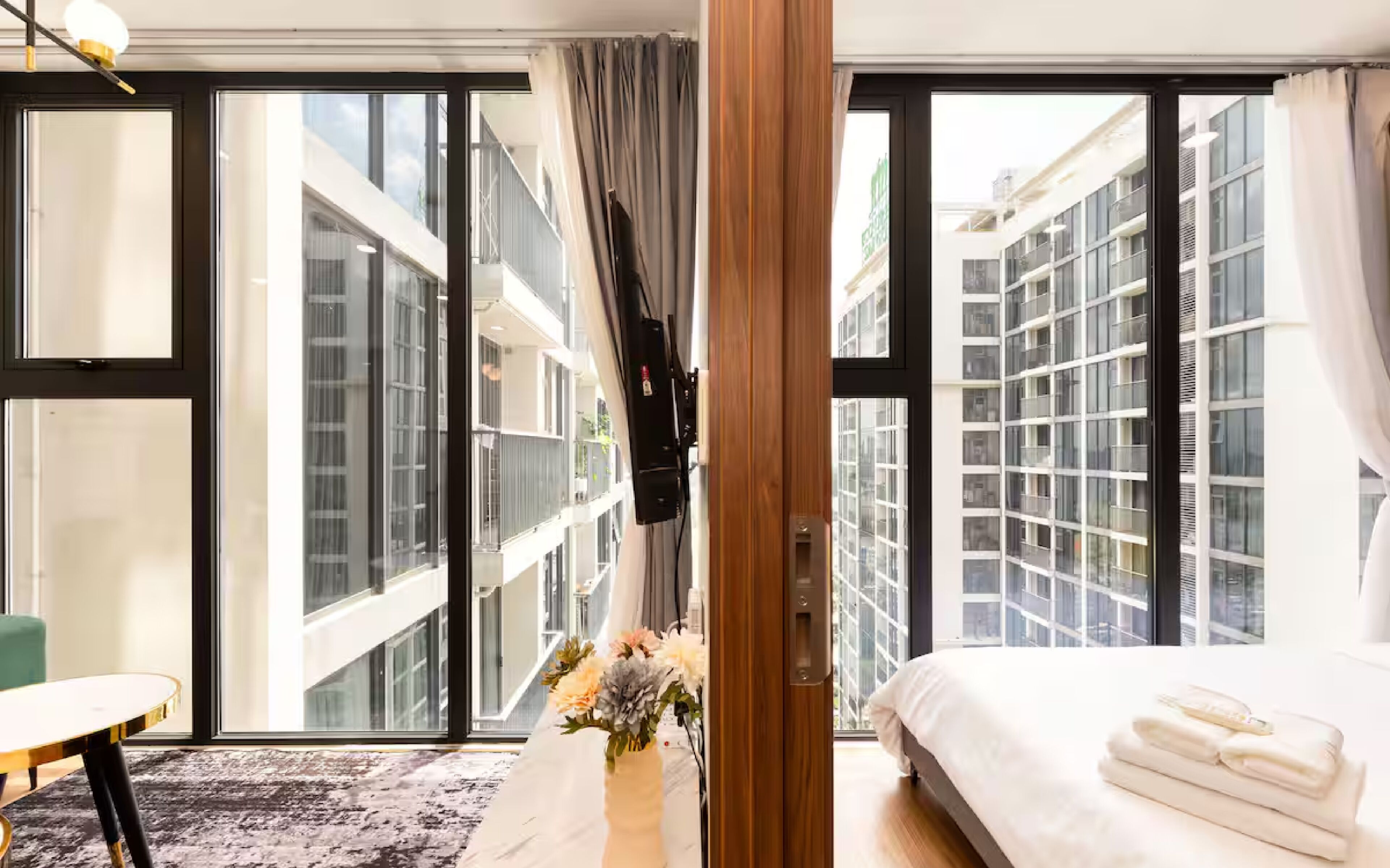 Leilighet – deluxe, 1 soverom, kjøkken | Byutsikt