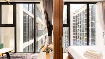 Leilighet – deluxe, 1 soverom, kjøkken | Byutsikt