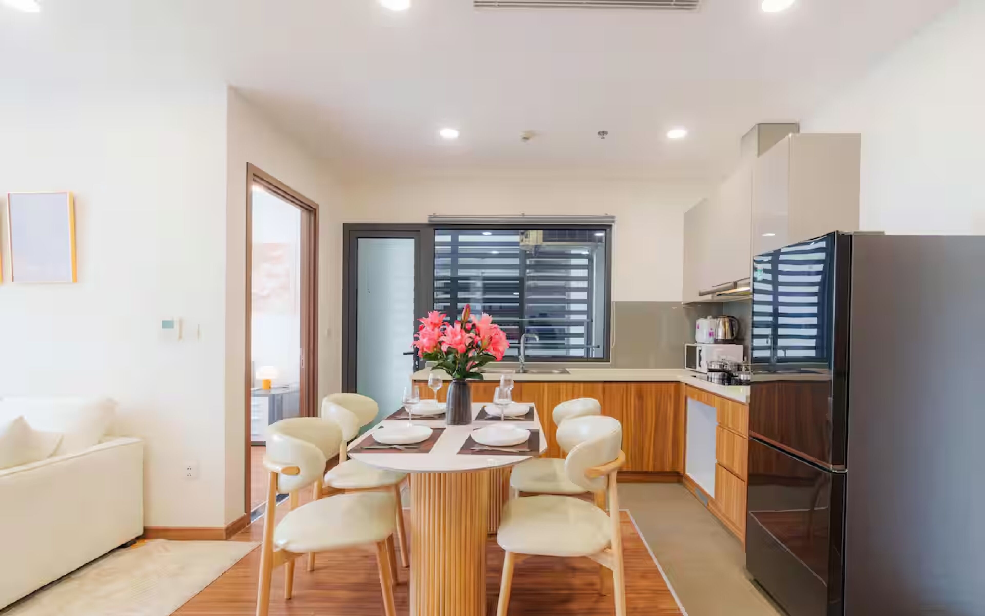 Deluxe-Apartment, 2 Schlafzimmer, Küche | Speisen