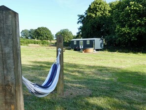 Property grounds - Large luxury shepherd's hut with hot tub in the stunning Welsh countryside. (Llandeilo)