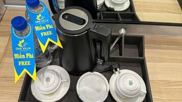 Deluxe Double Room, Balcony, City View | Coffee and/or coffee maker