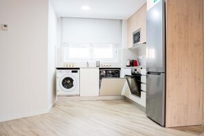 Fridge, microwave, oven, dishwasher - Alquibla Apartment (Huesca)