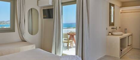 Chambre Double Deluxe, balcon, vue mer
