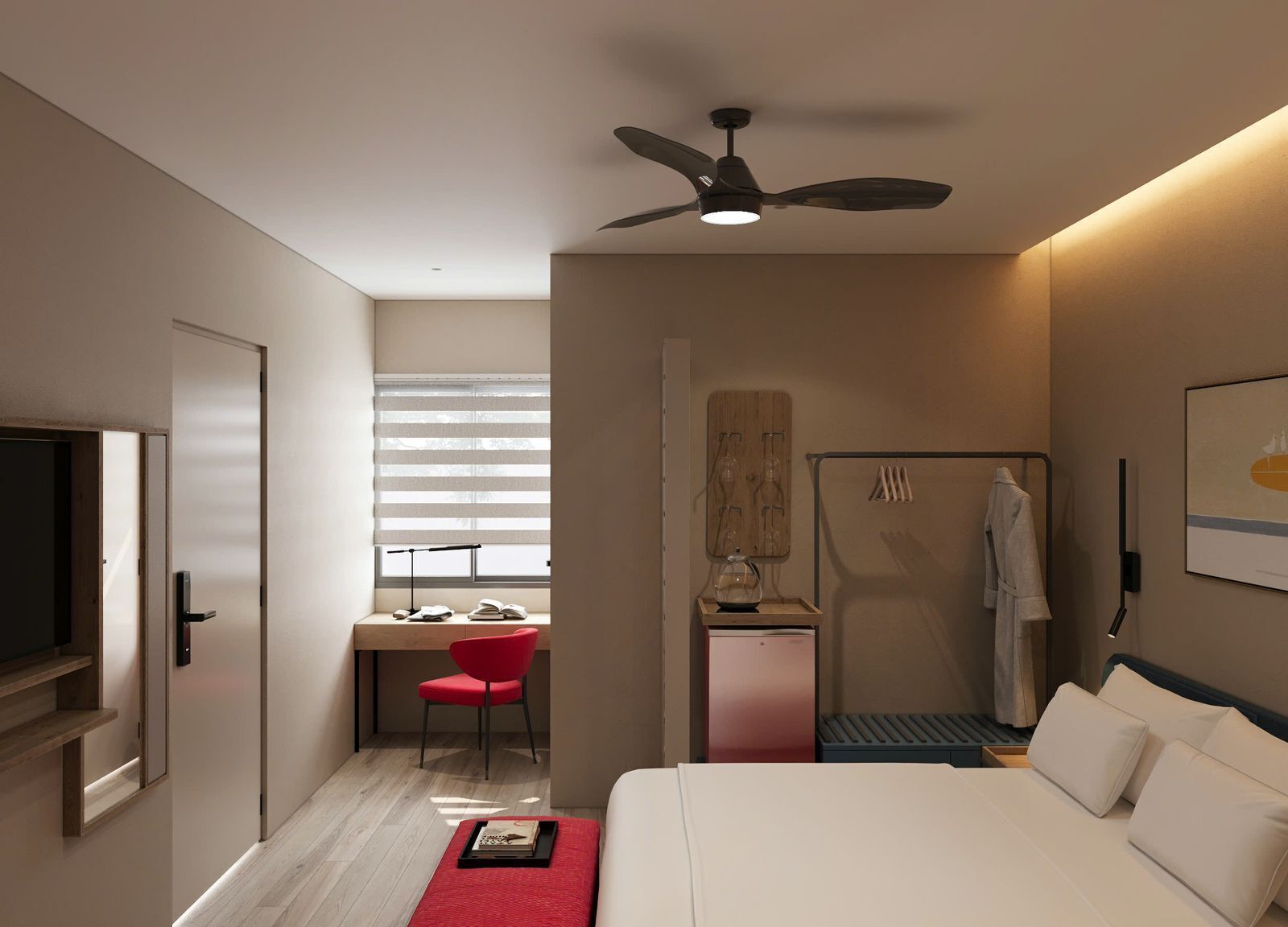 Premium-Doppelzimmer, Balkon, eingeschränkter Meerblick