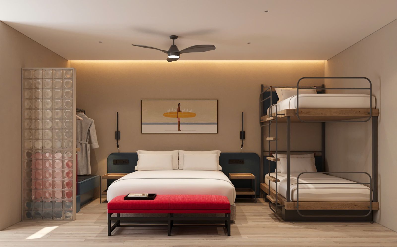 Chambre Quadruple Standard, vue montagne