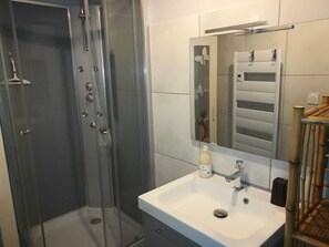 Shower, hair dryer, soap, toilet paper - Country getaway (Charavines)