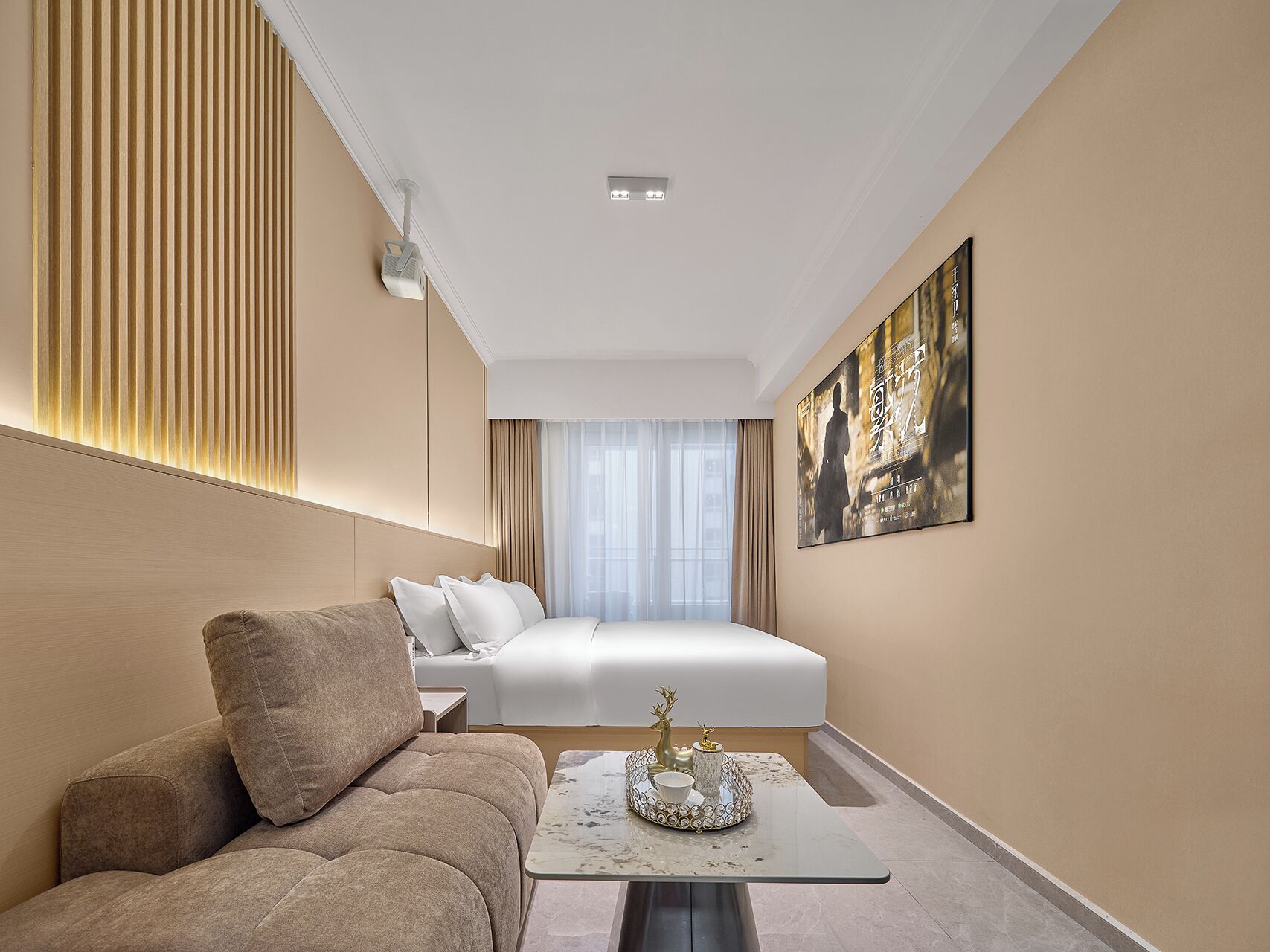 Classic-rum - utsikt mot staden