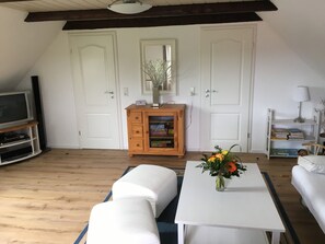 Fernseher, DVD-Player, Stereoanlage