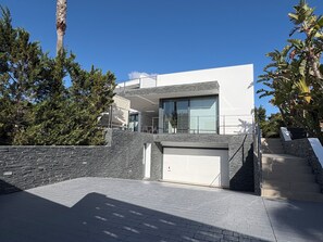 Exterior - Modern villa 100m from Cala Llenya beach , Ibiza · Pool · Sea views (Cala Llenya)