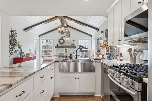 Welcome to your luxury Lee’s Summit getaway—a high-end 4-bedroom, 3-bath home designed for comfortable group stays with a true “vacation mode” backyard. Each bedroom has its own Roku TV, ready for you to log in with your credentials.