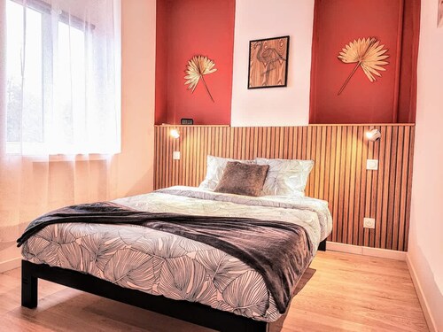 Japandi 4 Chambres Wifi Proche Parc Barbieux