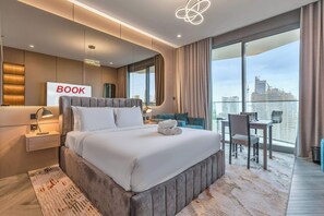 Iron/ironing board, WiFi, bed sheets - Free housekeeping visits during your stay - StayShort - Scenic Studio in Business Bay Sleeps 2 with Burj Views! (Business Bay)