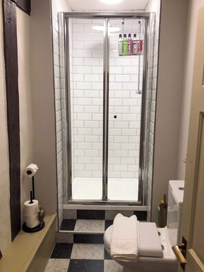 Shower, towels, shampoo - Charming York Apartment Near Minster & Shambles (York)