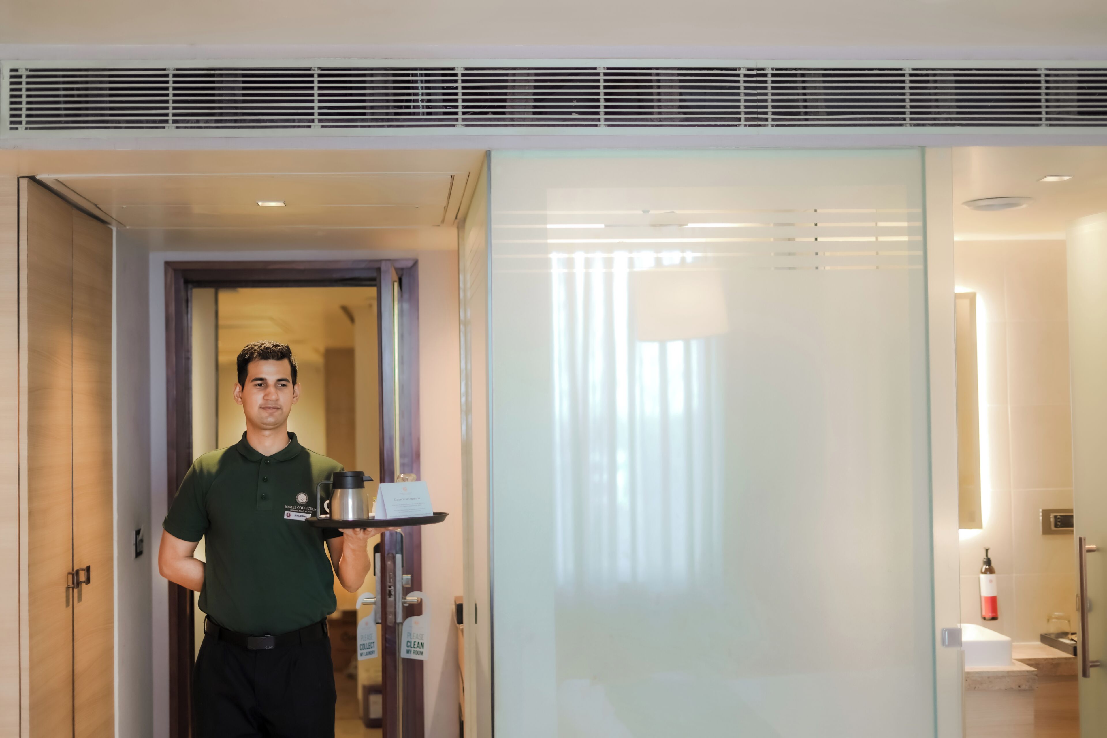 Quarto casal ou duplo luxo | Opções para refeição no quarto