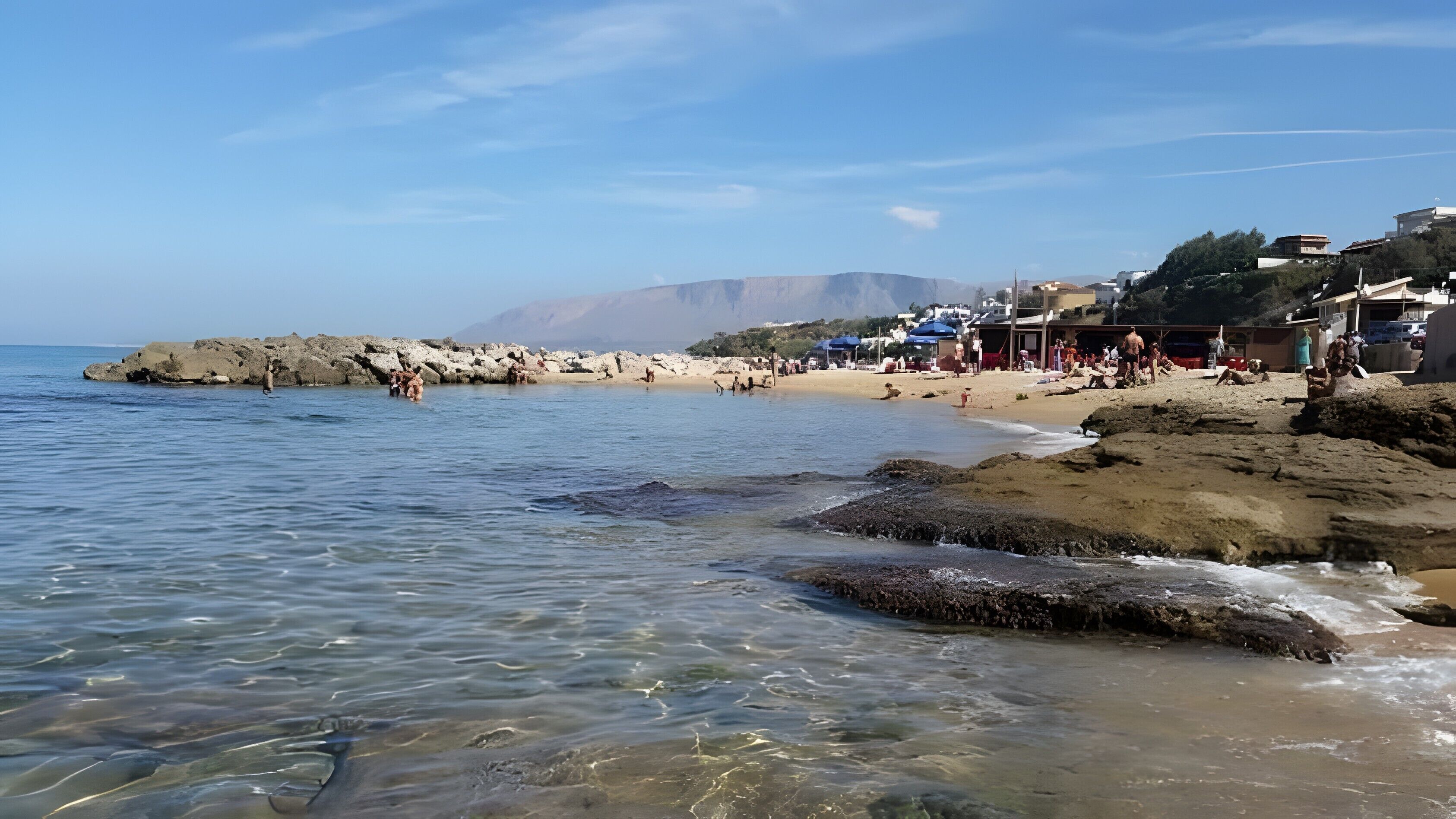 Vlak bij het strand