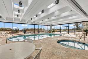 Indoor pool - Waterpointe II 701 l Oceanfront l 3BR l Pools (North Myrtle Beach)