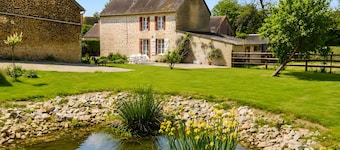 Casa de campo con terraza privada, jardín privado y Wi-Fi en Sainte-Scolasse-sur-Sarthe