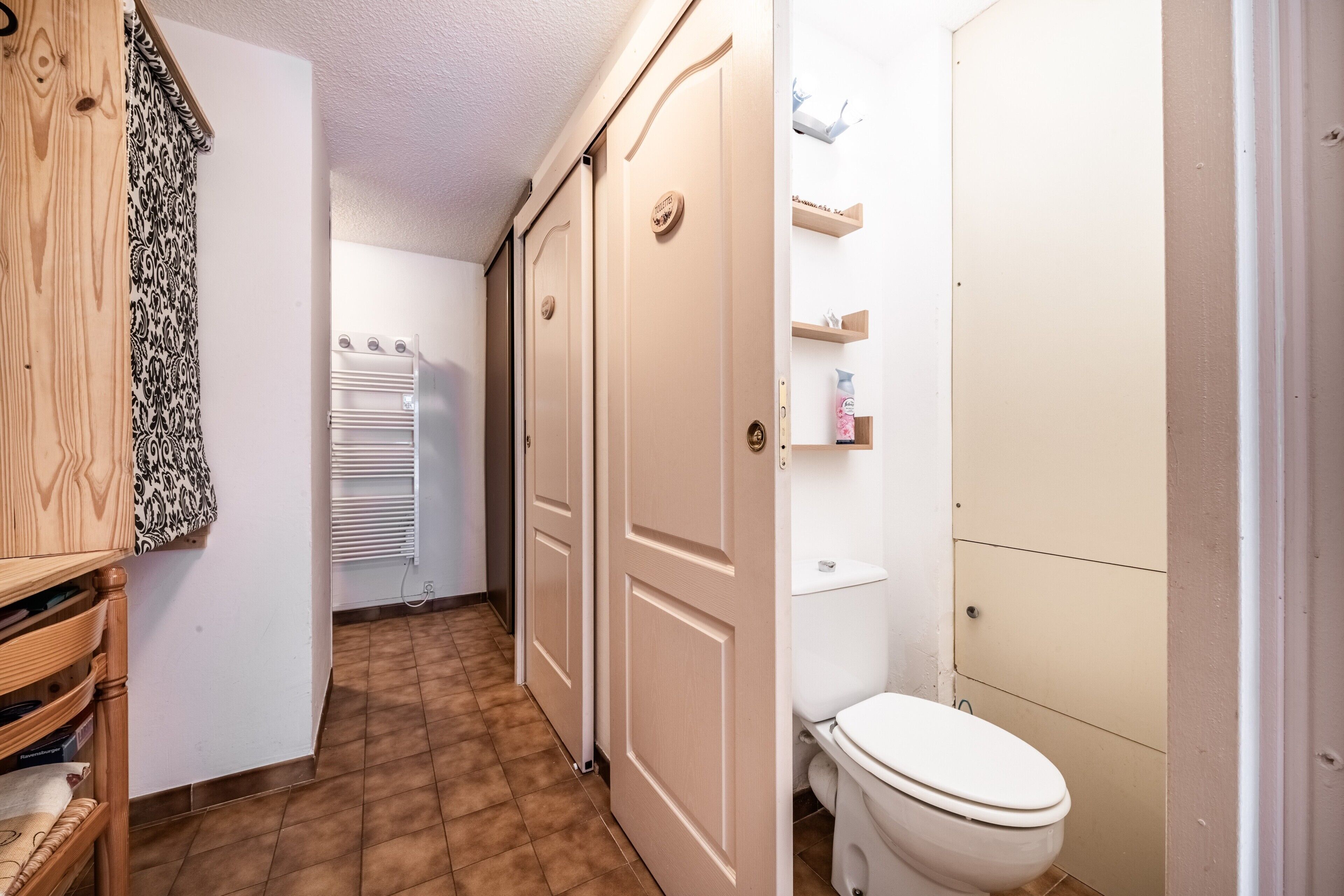 Douche, serviettes fournies
