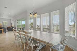 Dining - Beautiful, Pet Friendly, Gulf View, Saltwater Pool Home Sleeping 15! (Pensacola Beach)