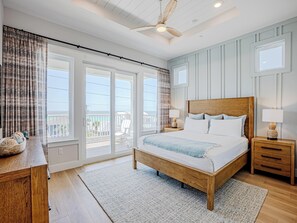 8 bedrooms, iron/ironing board, WiFi, bed sheets - Salty Seahorse | Luxe Home, Gulf Views, Private Pool + Fire Pit (Panama City Beach)