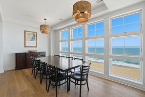 Dining - Oceanfront Penthouse | 4BR  Sunrise & Sunset Views (Virginia Beach)