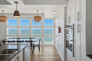 Fridge, microwave, oven, stovetop - Oceanfront Penthouse | 4BR  Sunrise & Sunset Views (Virginia Beach)