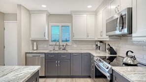 Fridge, microwave, oven, stovetop - Stunning 2BR 2 BA Gulf Views Luxury (Siesta Key)