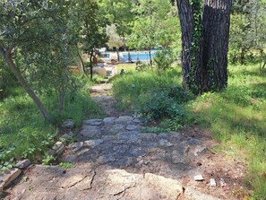 Property grounds - Artist's house with swimming pool in the Pièdes (Aurons)