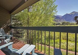 Condo, 2 Bedrooms | Terrace/patio - Riverside Condos B101 2 Bedroom Condo (Telluride)