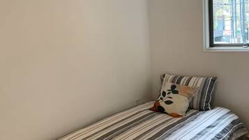 Blackout curtains, iron/ironing board, free WiFi