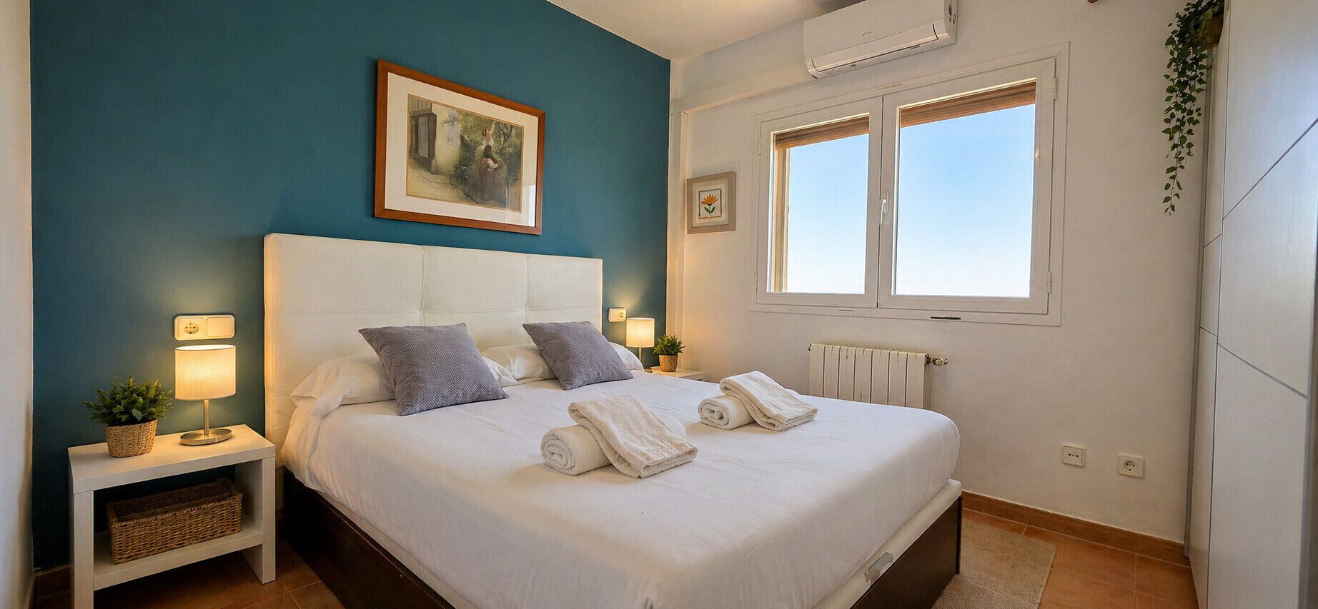 Wifi gratis y ropa de cama 