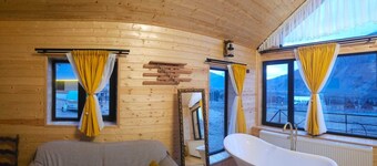 Mood villa kazbegi is city centre of Stepantsminda, with mountimes view. For you