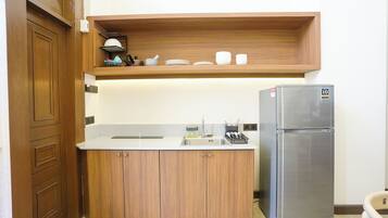 Exclusive Room, Pool Access | Private kitchen