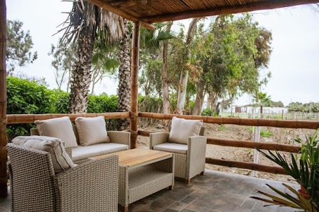 Classic Double Room, Pool View | Property grounds. Fundo & Hotel Barón de Huaura