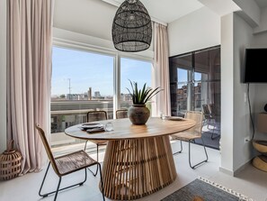 Apartment, 1 Bedroom, Balcony | Desk, laptop workspace, blackout drapes, cribs/infant beds - Verde Premium Apartments (Thessaloniki)
