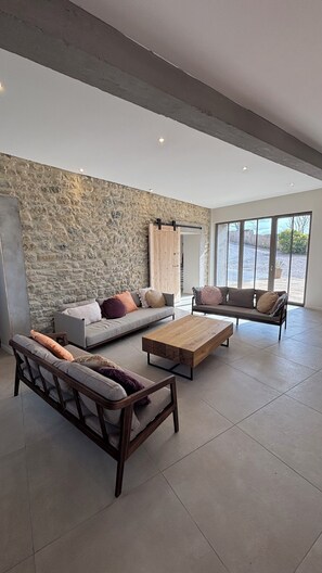 Living area - La Ferme d'Honvault, sea-view accommodation in Wimereux (Wimereux)