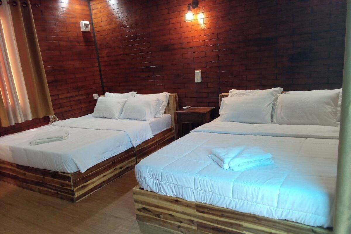 高級雙床房, 陽台, 花園景觀