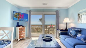 TV - MyStay at 311 Breakers | Direct Oceanfront Villa + Heated Pool (Hilton Head Island)
