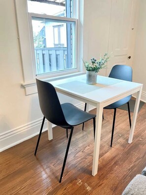 Dining - Charming + Airy Roncy Apartment (Toronto)