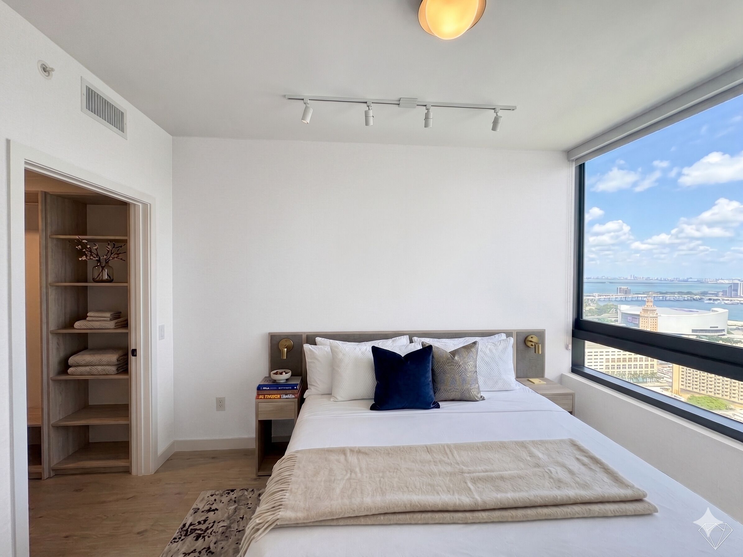 Business Apartment, 1 King Bed with Sofa bed, City View