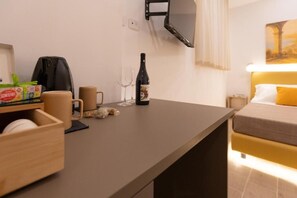 Standard Room | Minibar, in-room safe, desk, laptop workspace - Light View (Taormina)