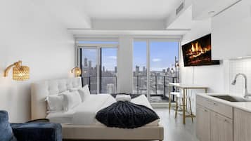 Suíte estúdio básica, 1 cama Queen e sofá-cama