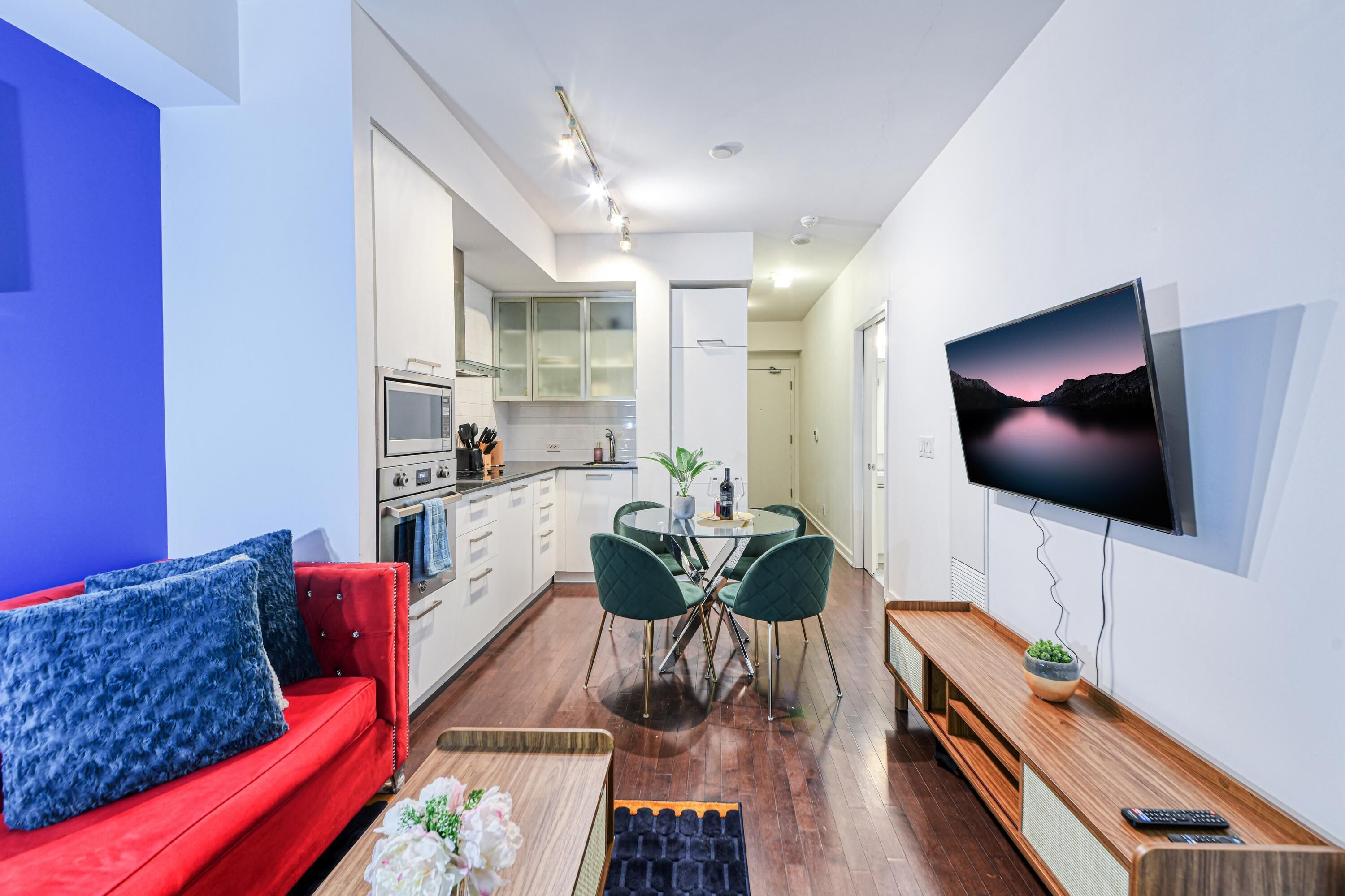 Suite ejecutiva, 1 habitación, no fumadores | Zona de estar | Una televisión de pantalla plana