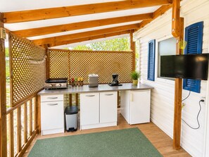 Terrace/patio - Mobil-home tout confort Camping de l’Escale C43 terrasse, piscine & plages (Agde)