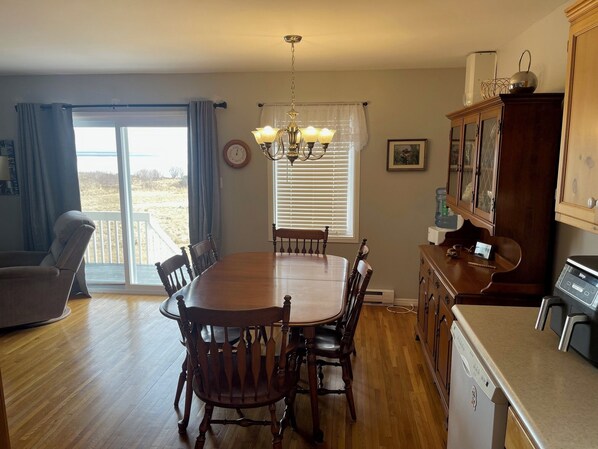 Dining - Ocean Front Cozy Cottage Overlooking Prince Edward Island. (Melville)