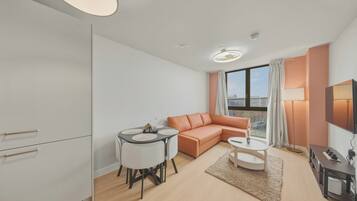 Căn hộ, 1 giường cỡ king và sofa giường, không hút thuốc, bếp nhỏ | Khu phòng khách