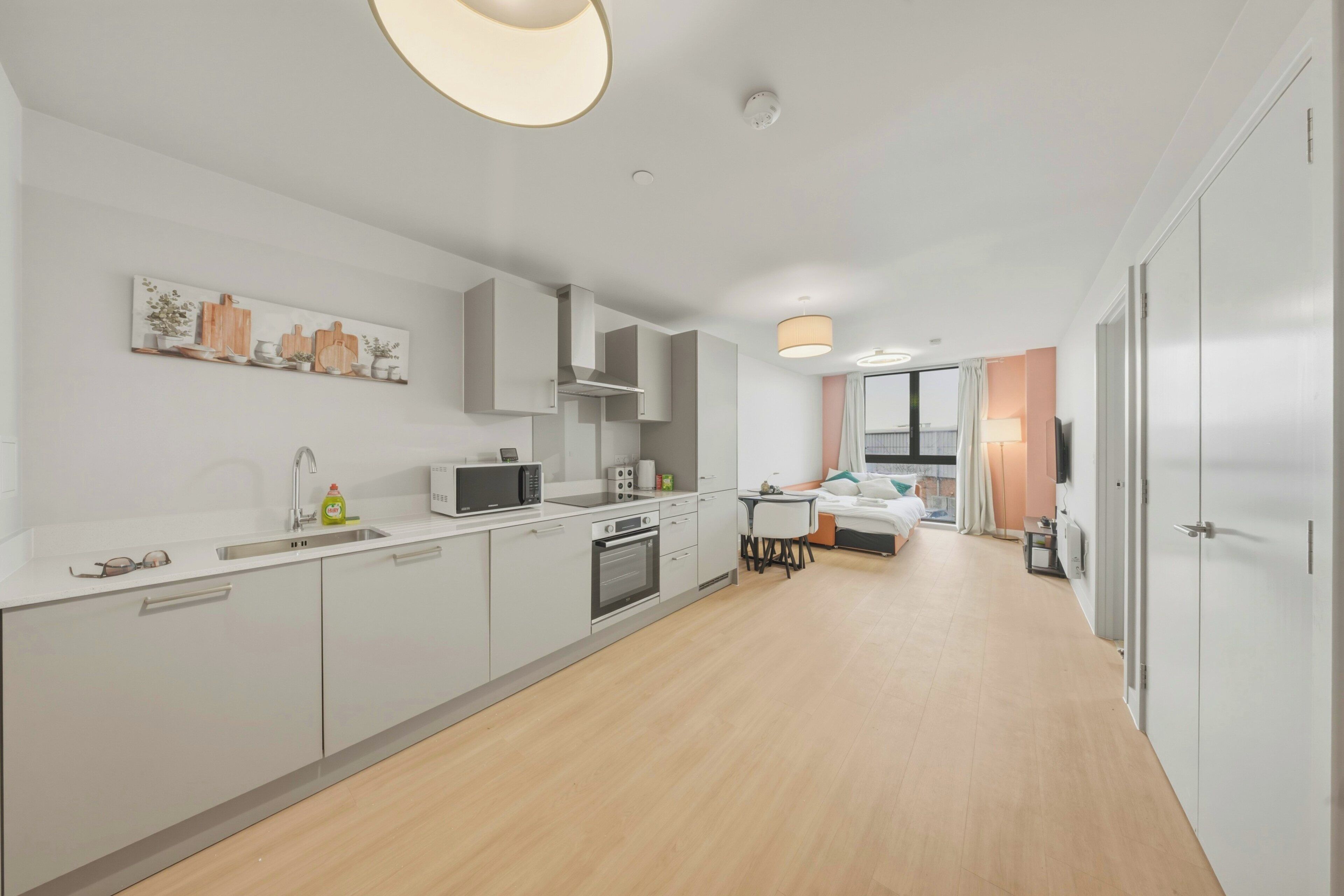 Leilighet, 1 kingsize-seng med sovesofa, ikke-røyk, tekjøkken | Eget kjøkken