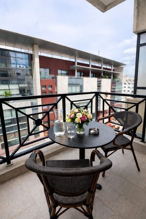 Double or Twin Room, Balcony, Courtyard View | Outdoor dining - L'ADRESSE HOTEL  (Tangier)