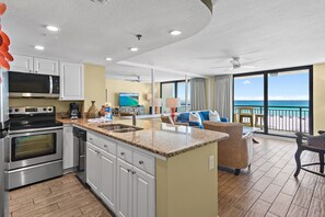 Fridge, microwave, oven, stovetop - 🌅Stunning Beachfront | Pool | Fab Amenities | SunDestin 303🌅 (Destin)